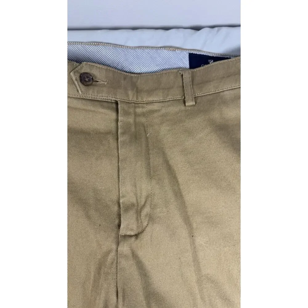 Daniel Cremieux Chino Pants Men’s 31x30 Khaki Stretch Flat Front Casual